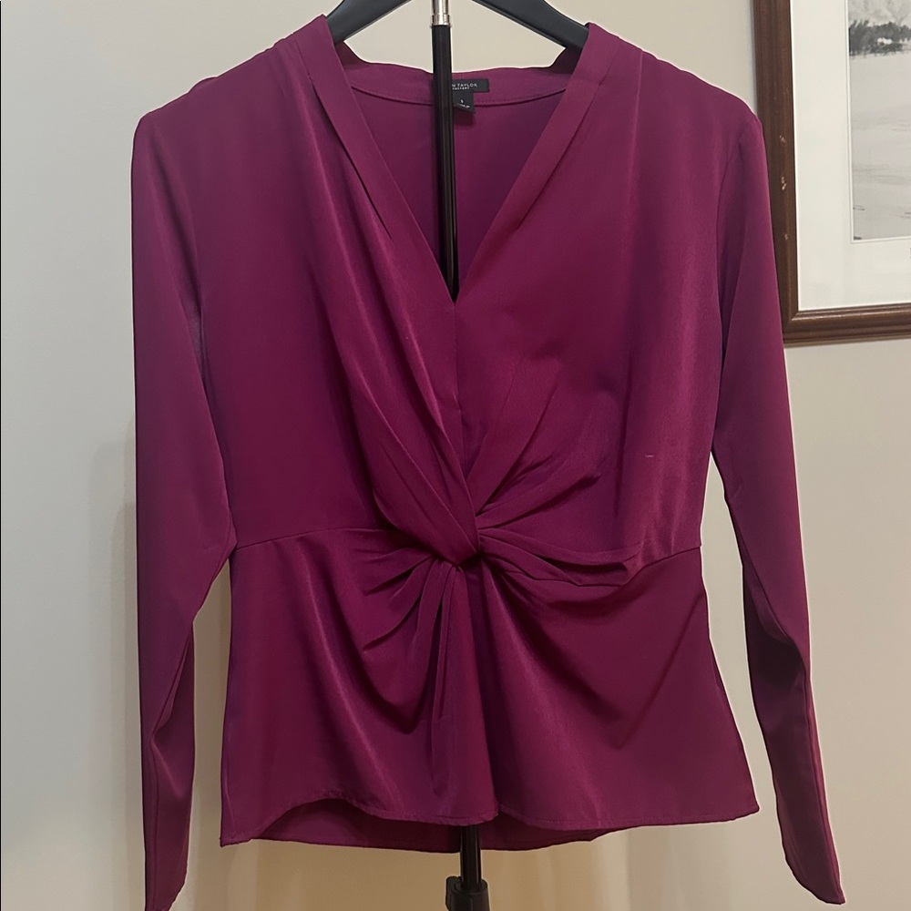 Ann Taylor Deep Purple Blouse